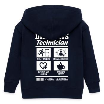 Dialyse-Techniker - Kinder Organic Kapuzenjacke Mini Cultivator von Stanley/Stella - Navy - Hinten