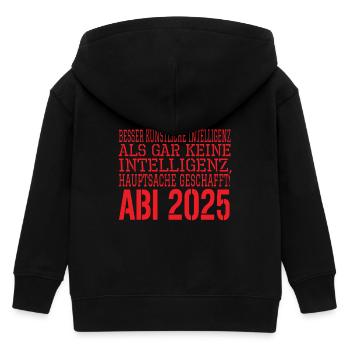 Abi Spruch 2025 - Kinder Organic Kapuzenjacke Mini Cultivator von Stanley/Stella - Schwarz - Hinten