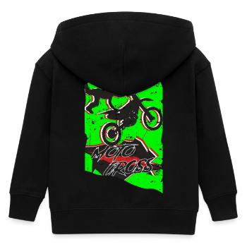 Cascade de motocross - Veste à capuche enfant bio Stanley/Stella - noir - Dos