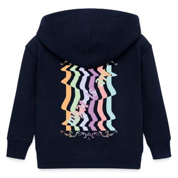Abstrakte Kunst - Kinder Organic Kapuzenjacke Mini Cultivator von Stanley/Stella - Navy - Hinten