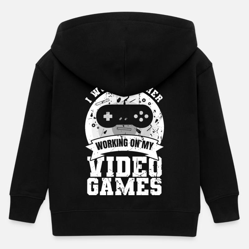 Game development - Kids Organic Zip-up Hoodie by Stanley/Stella - black