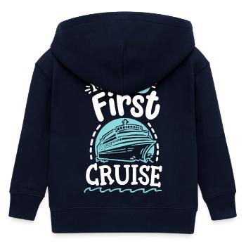 Erster Kreuzfahrturlaub - Kinder Organic Kapuzenjacke Mini Cultivator von Stanley/Stella - Navy - Hinten