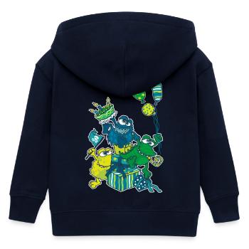 Fête des monstres - Veste à capuche enfant bio Stanley/Stella - marine - Dos