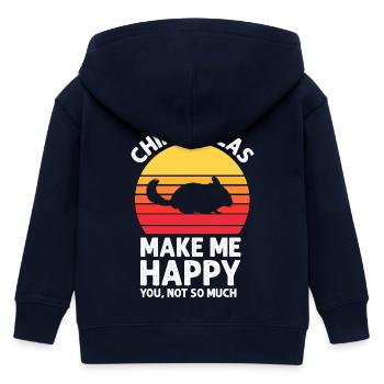 Chinchilla - Kinder Organic Kapuzenjacke Mini Cultivator von Stanley/Stella - Navy - Hinten