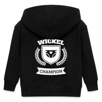 Champion du changement de couches couches - Veste à capuche enfant bio Stanley/Stella - noir - Dos