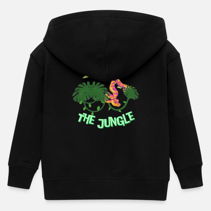 The Jungle - Veste à capuche enfant bio Stanley/Stella - noir