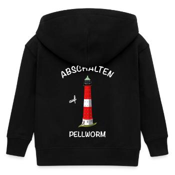 Kultiger Leuchtturm Pellworm, Nordsee, Abschalten - Kinder Organic Kapuzenjacke Mini Cultivator von Stanley/Stella - Schwarz - Hinten