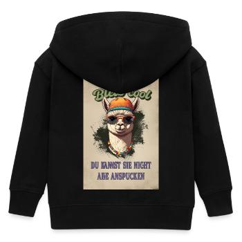 Llama Saying - Restez cool, chemise amusante drôle - Veste à capuche enfant bio Stanley/Stella - noir - Dos
