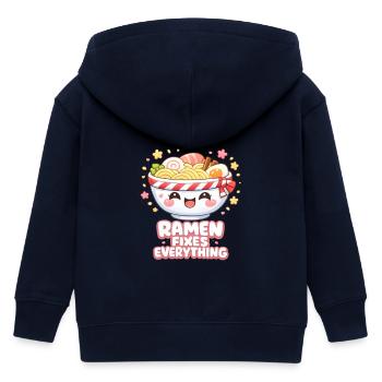 Ramen fixes everything - Kinder Organic Kapuzenjacke Mini Cultivator von Stanley/Stella - Navy - Hinten