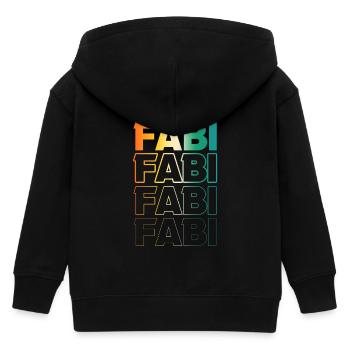 Fabien - Veste à capuche enfant bio Stanley/Stella - noir - Dos