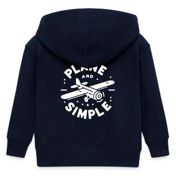 Ebene und einfach - Kinder Organic Kapuzenjacke Mini Cultivator von Stanley/Stella - Navy - Hinten