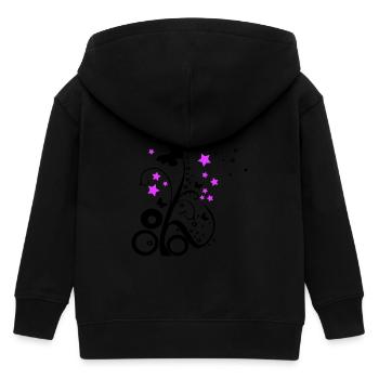 Spring || zweifarbig - Kinder Organic Kapuzenjacke Mini Cultivator von Stanley/Stella - Schwarz - Hinten
