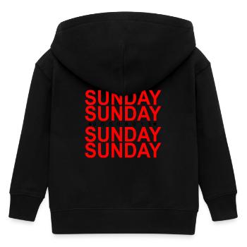 Dimanche Bons Garçons - Veste à capuche enfant bio Stanley/Stella - noir - Dos