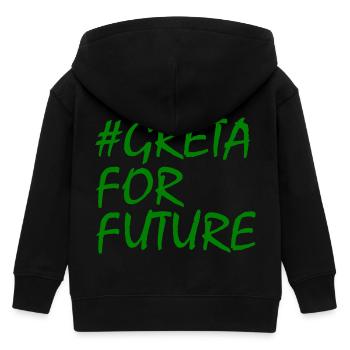 greta for future - Kinder Organic Kapuzenjacke Mini Cultivator von Stanley/Stella - Schwarz - Hinten
