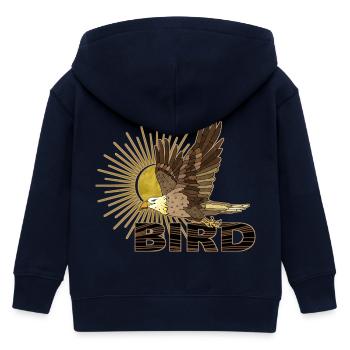 Oiseau - Veste à capuche enfant bio Stanley/Stella - marine - Dos