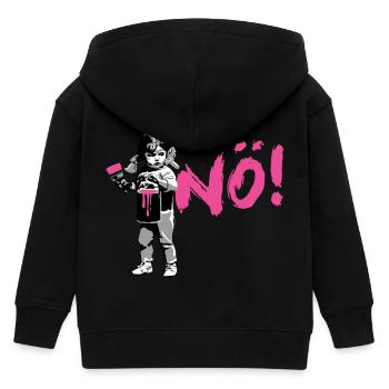 Girlpower Protest-shirt NÖ ! - Veste à capuche enfant bio Stanley/Stella - noir - Dos