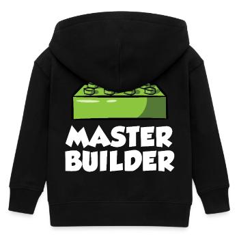 Brick Builder Spielzeug Blöcke Klemmblöcke Steine Steine - Kinder Organic Kapuzenjacke Mini Cultivator von Stanley/Stella - Schwarz - Hinten