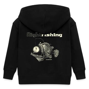 night fishing - Kinder Organic Kapuzenjacke Mini Cultivator von Stanley/Stella - Schwarz - Hinten