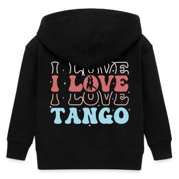 I Love Tango Tango Dance Latin Music - Kinder Organic Kapuzenjacke Mini Cultivator von Stanley/Stella - Schwarz - Hinten