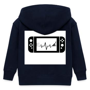 Zocken - Kinder Organic Kapuzenjacke Mini Cultivator von Stanley/Stella - Navy - Hinten
