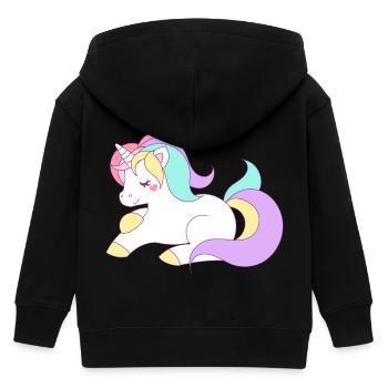 COLLECTION DOUX UNICORN KIDS - Veste à capuche enfant bio Stanley/Stella - noir - Dos