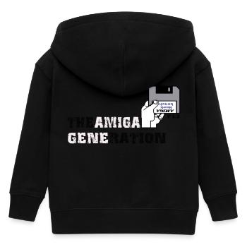 amiga_generation - Veste à capuche enfant bio Stanley/Stella - noir - Dos