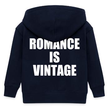 romance is vintage - Kinder Organic Kapuzenjacke Mini Cultivator von Stanley/Stella - Navy - Hinten