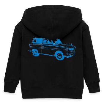  600 500 Kombi Tra - Kinder Organic Kapuzenjacke Mini Cultivator von Stanley/Stella - Schwarz - Hinten