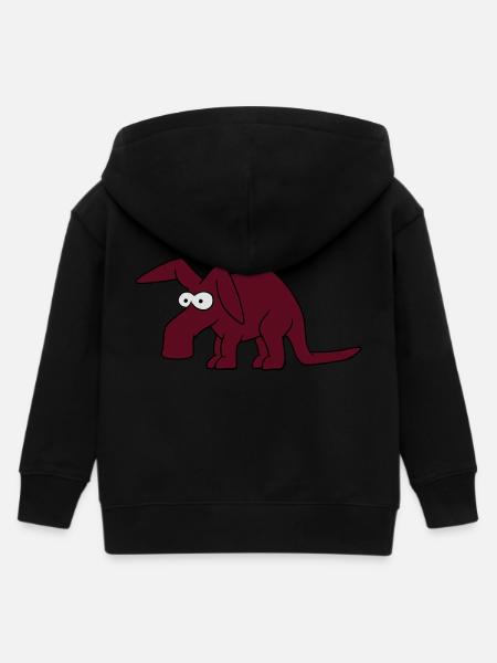 Erdferkel - Kinder Organic Kapuzenjacke Mini Cultivator von Stanley/Stella - Schwarz