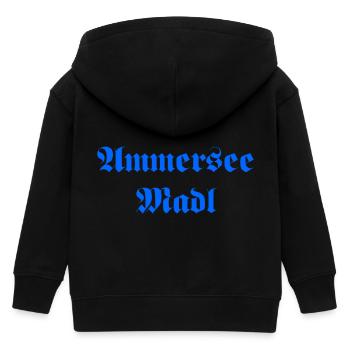 Ammersee Madl - Kinder Organic Kapuzenjacke Mini Cultivator von Stanley/Stella - Schwarz - Hinten