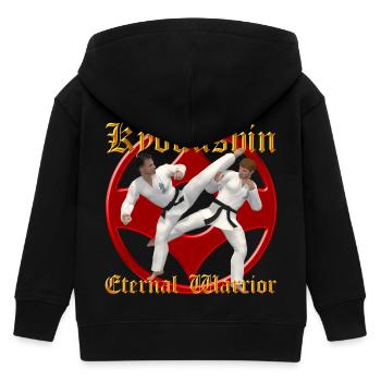 Kyokushin Krieger - Kinder Organic Kapuzenjacke Mini Cultivator von Stanley/Stella - Schwarz - Hinten