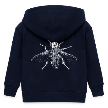mouche - Veste à capuche enfant bio Stanley/Stella - marine - Dos