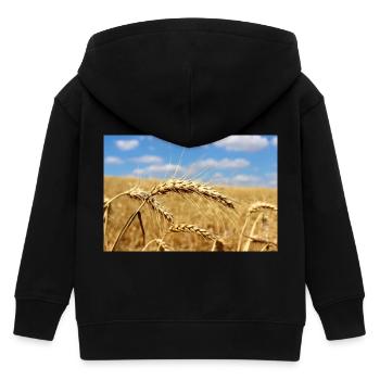 Agriculture, Champ De Maïs, Paysage - Veste à capuche enfant bio Stanley/Stella - noir - Dos