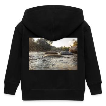 EAU - Veste à capuche enfant bio Stanley/Stella - noir - Dos