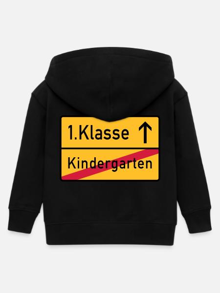 erste klasse - Kinder Organic Kapuzenjacke Mini Cultivator von Stanley/Stella - Schwarz