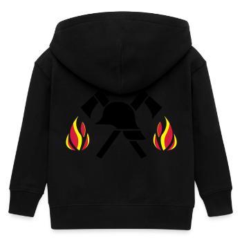 firefighter - Kinder Organic Kapuzenjacke Mini Cultivator von Stanley/Stella - Schwarz - Hinten