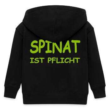 Spinat - Kinder Organic Kapuzenjacke Mini Cultivator von Stanley/Stella - Schwarz - Hinten