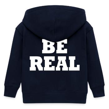 Be real - Kinder Organic Kapuzenjacke Mini Cultivator von Stanley/Stella - Navy - Hinten