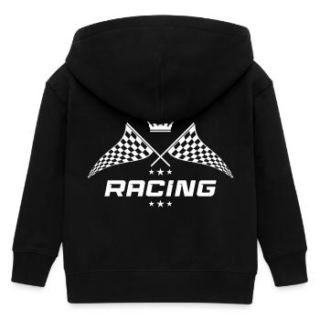 racing symbol - Kinder Organic Kapuzenjacke Mini Cultivator von Stanley/Stella - Schwarz - Hinten