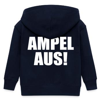 Ampel aus - Kinder Organic Kapuzenjacke Mini Cultivator von Stanley/Stella - Navy - Hinten