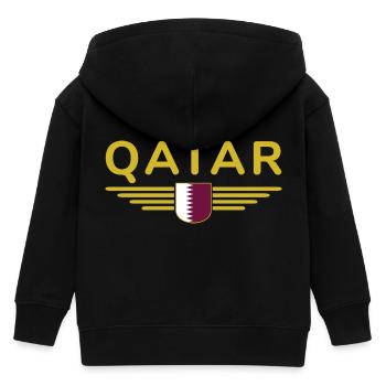 Qatar Design – Exclusif et moderne - Veste à capuche enfant bio Stanley/Stella - noir - Dos