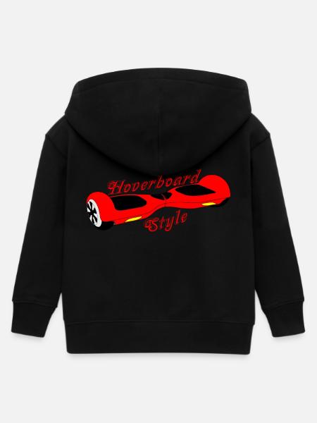 Hoverboard rot-schwarz - Kinder Organic Kapuzenjacke Mini Cultivator von Stanley/Stella - Schwarz