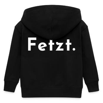 Lambeaux. Un mot, une chemise. - Veste à capuche enfant bio Stanley/Stella - noir - Dos