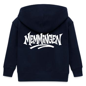 Memmingen Graffiti - Kinder Organic Kapuzenjacke Mini Cultivator von Stanley/Stella - Navy - Hinten