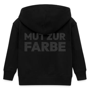 Mut zur Farbe - Kinder Organic Kapuzenjacke Mini Cultivator von Stanley/Stella - Schwarz - Hinten