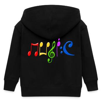 Music - Kinder Organic Kapuzenjacke Mini Cultivator von Stanley/Stella - Schwarz - Hinten