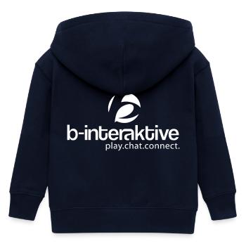 b-logo interactif - Veste à capuche enfant bio Stanley/Stella - marine - Dos