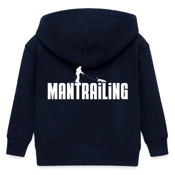 mantrailing - Kinder Organic Kapuzenjacke Mini Cultivator von Stanley/Stella - Navy - Hinten