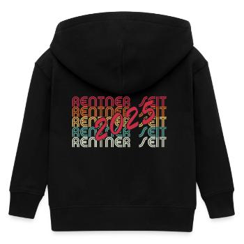 Rentner seit 2025 - Kinder Organic Kapuzenjacke Mini Cultivator von Stanley/Stella - Schwarz - Hinten