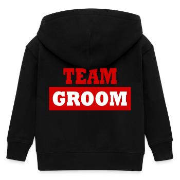 Team groom - Veste à capuche enfant bio Stanley/Stella - noir - Dos